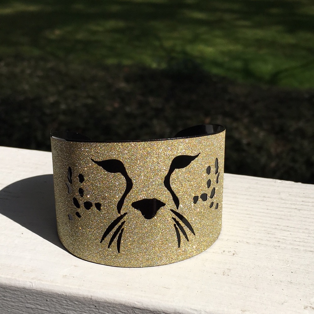 Sparkling cheetah cuff